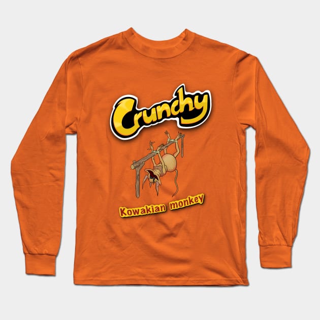 Tasty Monkey-Lizard Long Sleeve T-Shirt by LeoSiD14
